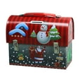 thumbnail image 1 of Christmas Cookie Tins with Lid for Gift Giving Holiday Treats Holidays Cookie Tin Metal Container Christmas Decoration, 1 of 8
