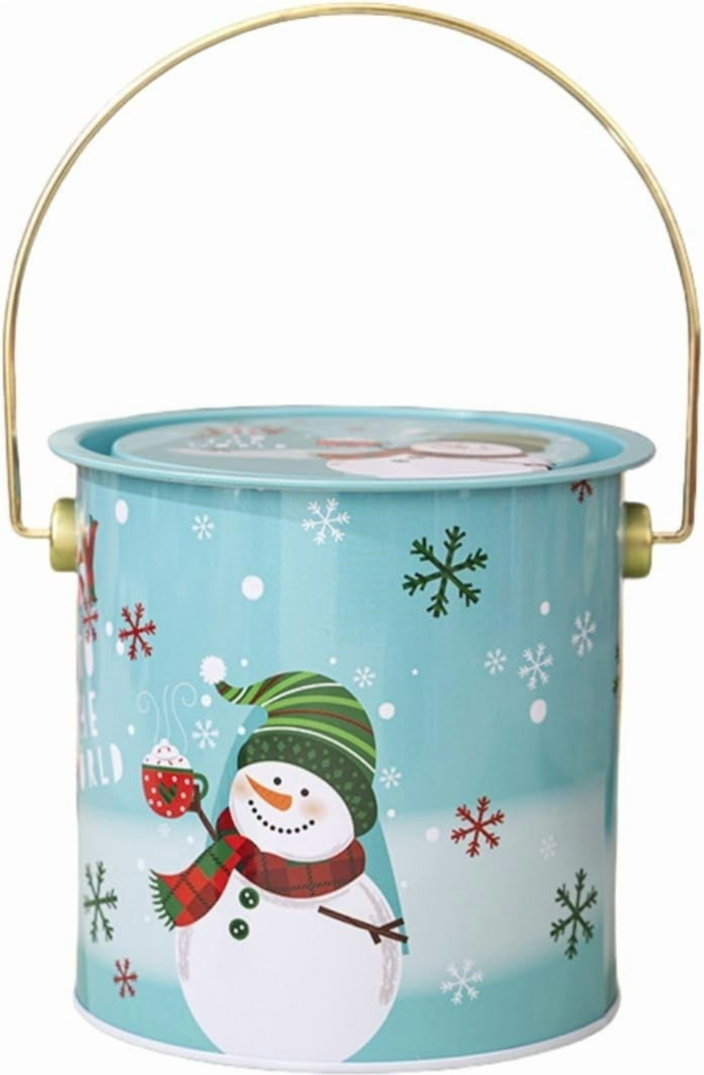 Christmas Cookie Tins with Lids for Cookies, Candy, Food Presents for ...
