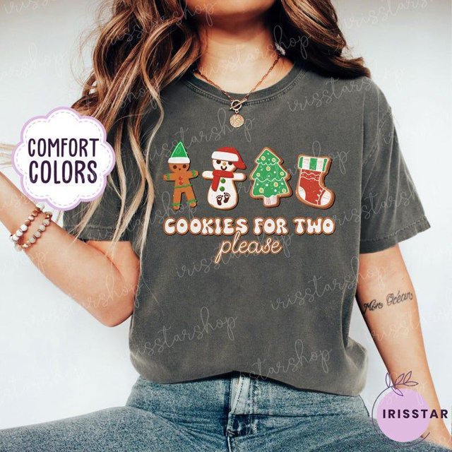 Christmas Cookies For Two Please . Pregnancy Announcement Christmas