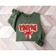 thumbnail image 1 of Christmas Coquette Mom Sweatshirt, Christmas Mama Shirt, Mama Claus Sweaters, Family Christmas Sweater, Holiday Mom Shirt, Family Christmas, 1 of 5