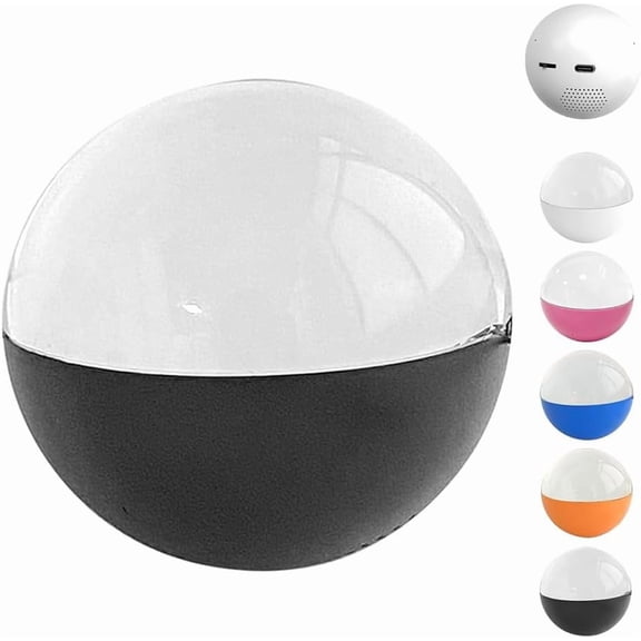 Christmas Core Memory Orb Ornament, Electronic WiFi Crystal Ball Video Display, Customizable Photo Sphere Decoration, Idea(Black,Ordinary)