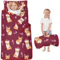 thumbnail image 1 of Christmas Corgi Toddler Nap Mats for Kids Preschool,Sleeping Mat Bag or Kids,Toddler Sleeping Bag,Toddler Nap Mat or Daycare, 1 of 6