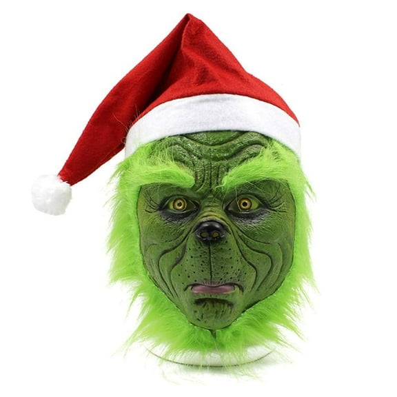 Christmas Cosplay Mask, Christmas Costume Latex Mask Adult,Christmas Cosplay Costume Mask
