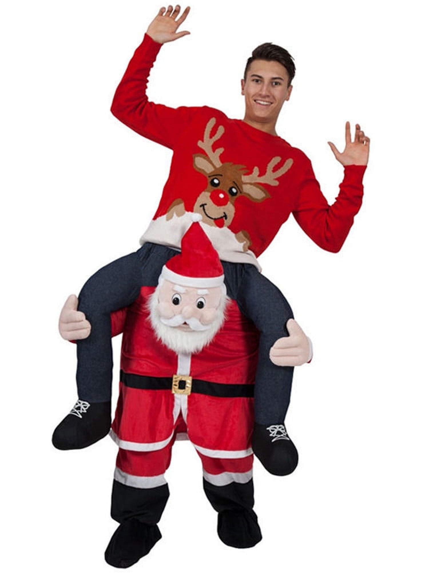 Christmas Costume Ride On Santa Claus Costume Xmas Shouler Carry Outfit Christmas Costume Ride On Santa Claus Costume Xmas Shouler Carry Outfit