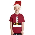 thumbnail image 1 of Christmas Costume Santa Claus Big Kids Costume T Shirt with Santa Hat, 1 of 4