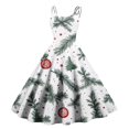 Christmas Costumes Woman 2024 Spaghetti Strap 1950s Vintage Dress