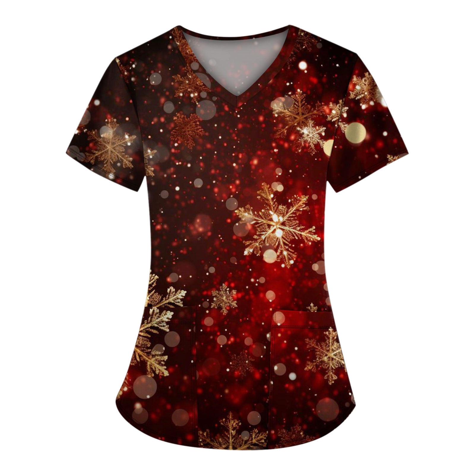 Christmas Costumes for Women Christmas Trees Graphic Workwear TShirts
