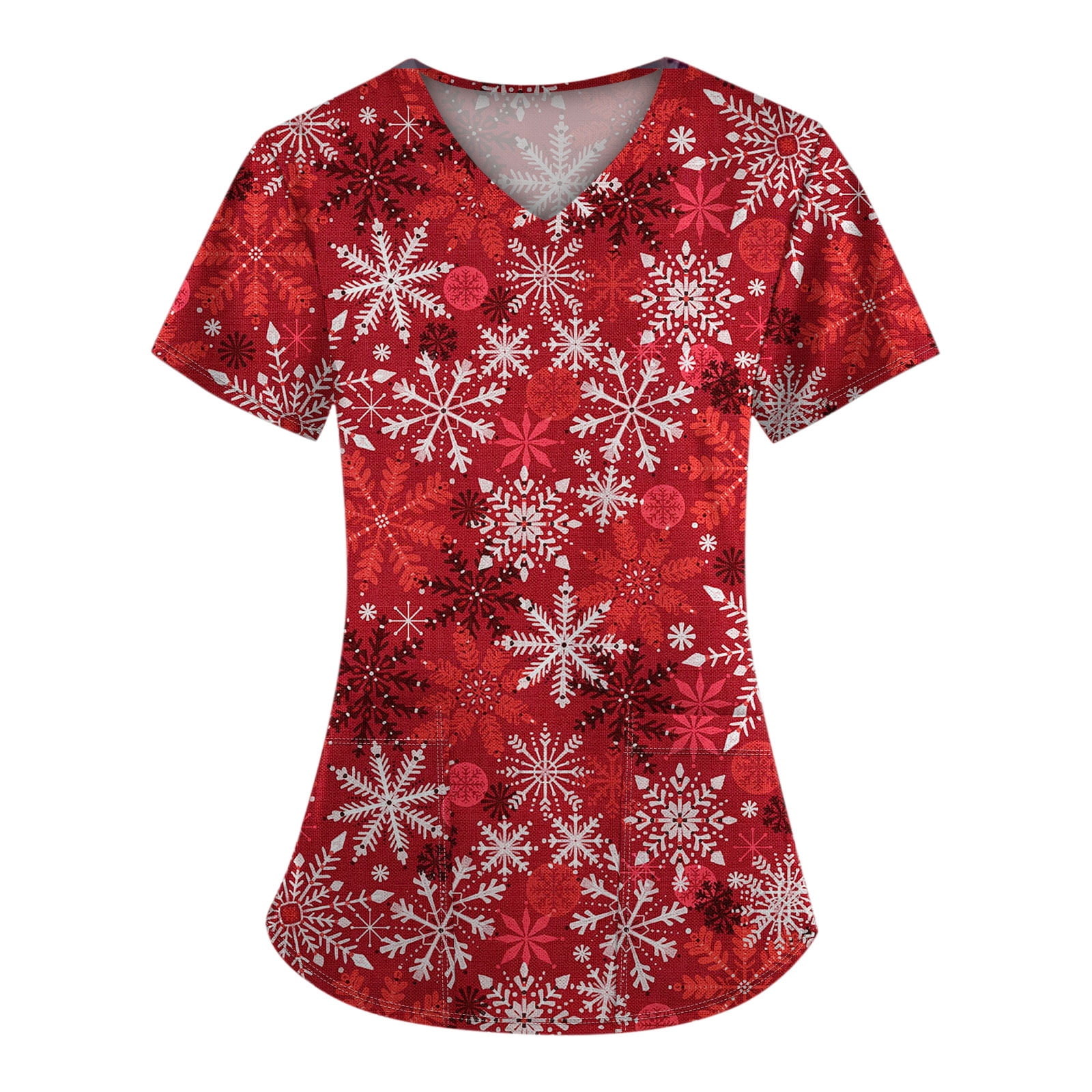 Christmas Costumes for Women Christmas Trees Graphic Xmas Shirts Short