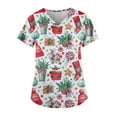 Christmas Costumes for Women Christmas Trees Graphic Xmas Shirts Short