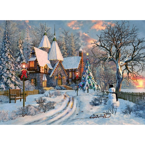 Christmas Cottage - Dominic Davison - 1000 Piece Jigsaw Puzzle