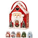 Christmas Cottage Handle Gift Box for Candy, Cookies, Small Gifts, 3D ...