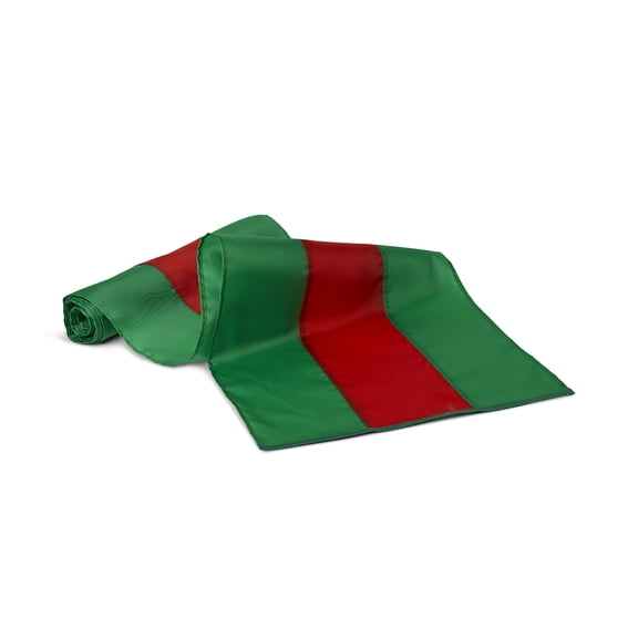 Christmas Cotton Bunting By Old Glory Bunting - 3 Stripe Green & Red Xmas Bunting - 36 inches wide x 10 yards long. Free Shipping Available!