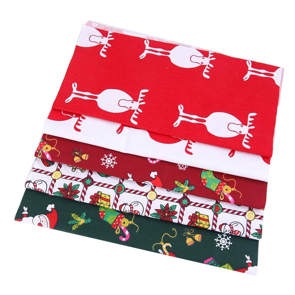 Christmas Cotton Fabric Patchwork Quilted Fabric for Dress Making