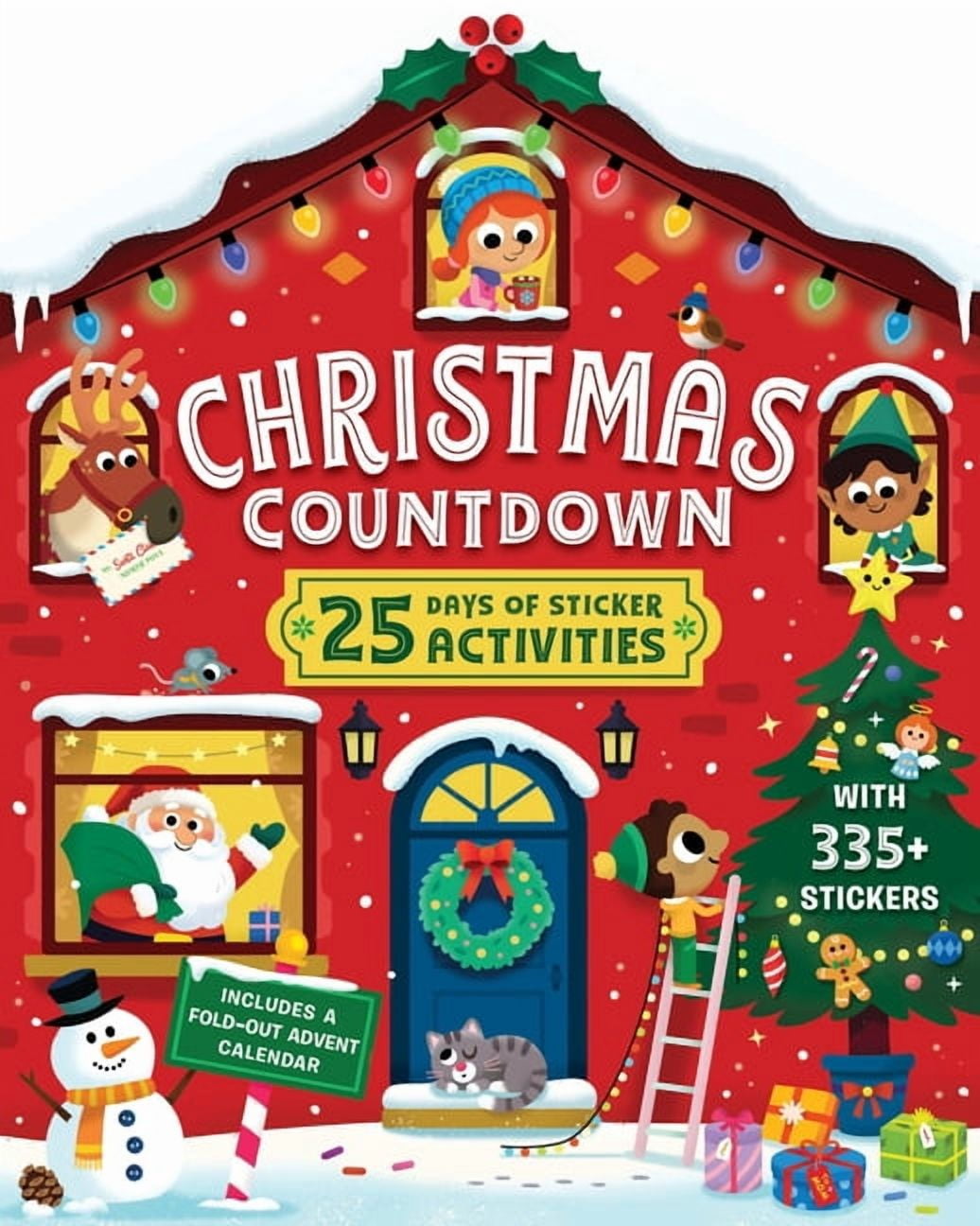 Christmas Countdown: 25 Days of Sticker Activities; 300 Stickers + Advent Calendar, (Paperback)