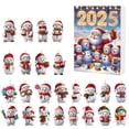 thumbnail image 1 of Christmas Countdown Calendar, Acrylic Advent Calendar with Cute Snowman Design, Holiday Wall Hanging Decor for Home Office, Gift Ready Box for Family Friends, 1 of 5