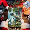 thumbnail image 1 of Dinosaur Christmas Countdown Calendar Set with Acrylic Flat Pendant and Surprise Letter for 24 Day Holiday Celebration, 1 of 6