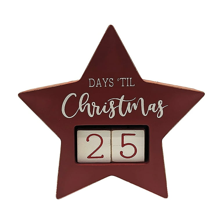 Advent Christmas Calendar Countdown Star Holiday Decorations Seasonal Home Decor Advent Christmas Calendar Countdown Star Holiday Decorations Seasonal Home Decor