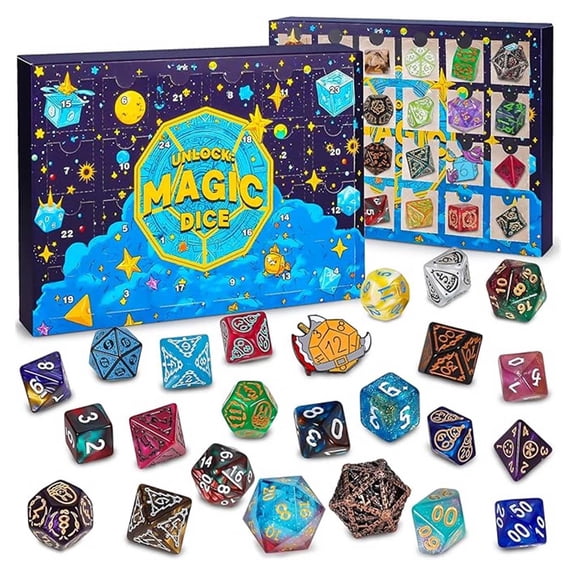 Christmas Countdown Dice Calendar Festive Decorative Holiday Dice Block for Home or Office, Interactive Advent Display for Family Fun, Giftable Xmas Dcor