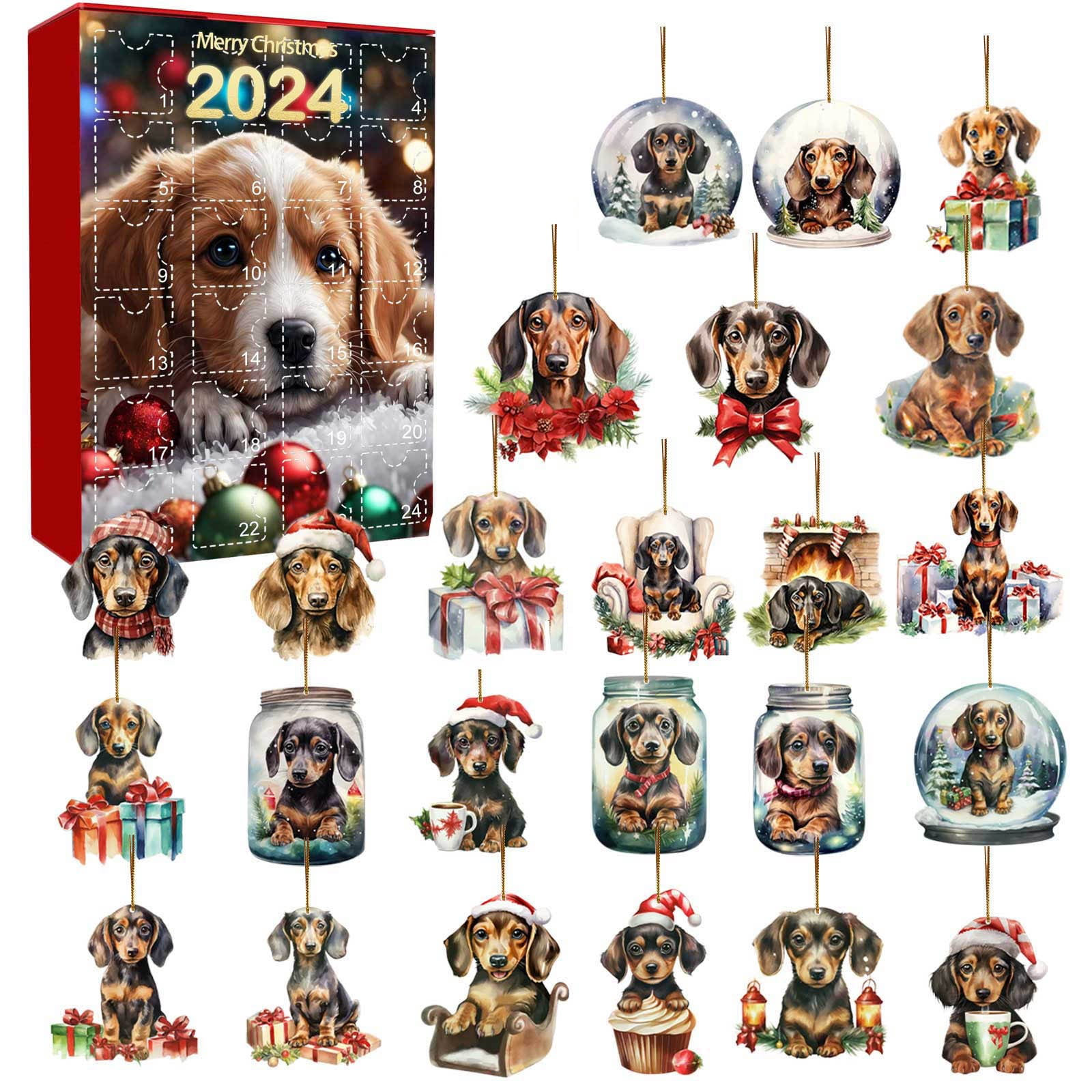 Christmas Countdown Digital Stopwatch with String Lights Battery Powe