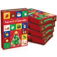 thumbnail image 1 of Christmas Countdown Gift Boxes – Set of 5 24-Grid Empty Boxes for Candy & Party Favors – Advent Calendar Packaging, 1 of 5