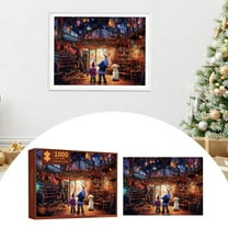 Christmas Countdown Sets Advent Calendar 2024 Daily Puzzles 1000 Holiday Scene Countdown for Kids and Adults 52x38cm