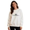 thumbnail image 1 of Christmas Couples Sweatshirts Holiday His and Her Sweatshirts Matching Xmas Outfits Long Sleeve Funny Vacation Shirts White, S, 1 of 7