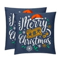 thumbnail image 1 of Christmas Covers- Set of 2 Throw Pillows in Various Sizes (16x16, 18x18, 20x20 inches) with Stylish Patterns for Home Decor and Comfort - Pillow Inserts Included, 1 of 6