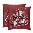 thumbnail image 1 of Christmas Covers Set of 2 with Velvet Fabric and Unique Patterns for 16x16, 18x18, 20x20 Inch Throw Pillow Inserts, Throw Pillows, Throw Pillow - for Any Occasion, 1 of 6