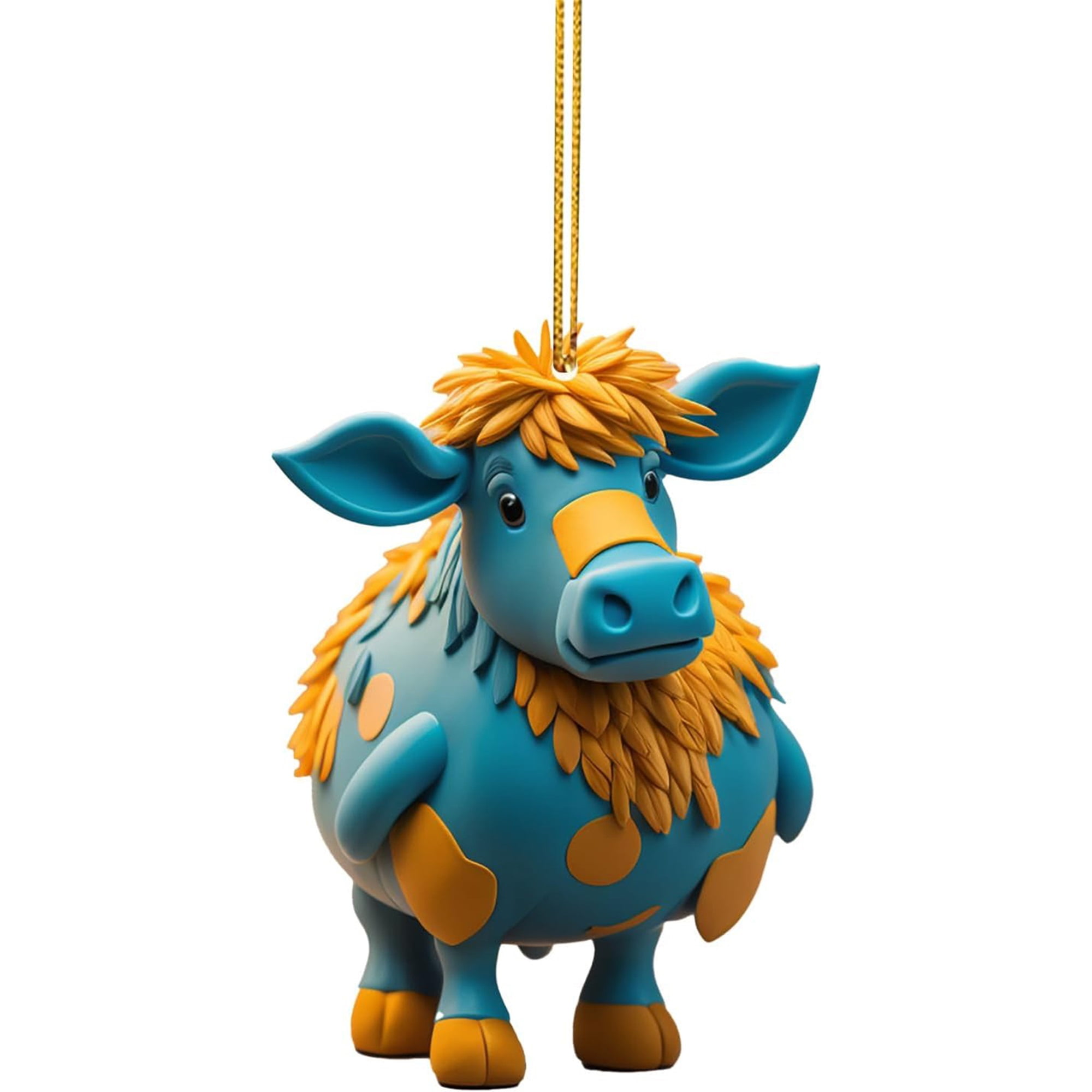 Christmas Cow Ornaments Hanging Cow Decorations Cute Tree Ornaments ...