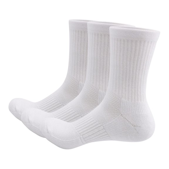 Christmas Cozy Home Socks, Soft Breathable Mid Calf Running Socks for Men and Women, Comfortable Athletic Socks for Jogging, Travel, Sports and Daily Wear in White, Great for Sports Enthusiasts