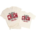 thumbnail image 1 of Christmas Crew 2024 Matching Family Shirt Trendy Cool Lighting Checkered Holiday Tee Natural Shirt Adult Medium, 1 of 4