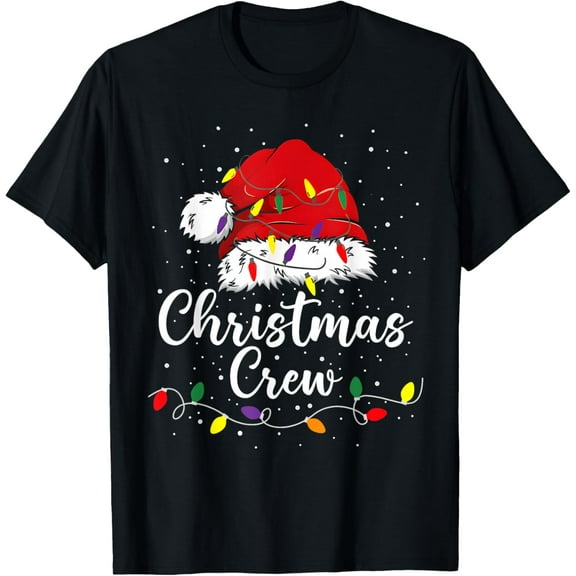 Christmas Crew Family Group Matching Christmas Pajama Party T-Shirt