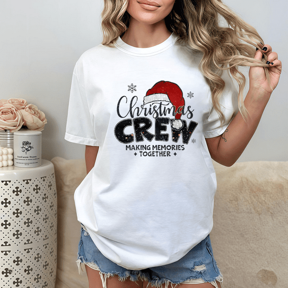 Christmas Crew T-Shirt, Family Team Holiday Party Matching Gift