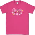 thumbnail image 1 of Christmas Crew T-Shirt Funny Group Holiday Xmas Family Gift Text Tee - Pink, 5XL, 1 of 1