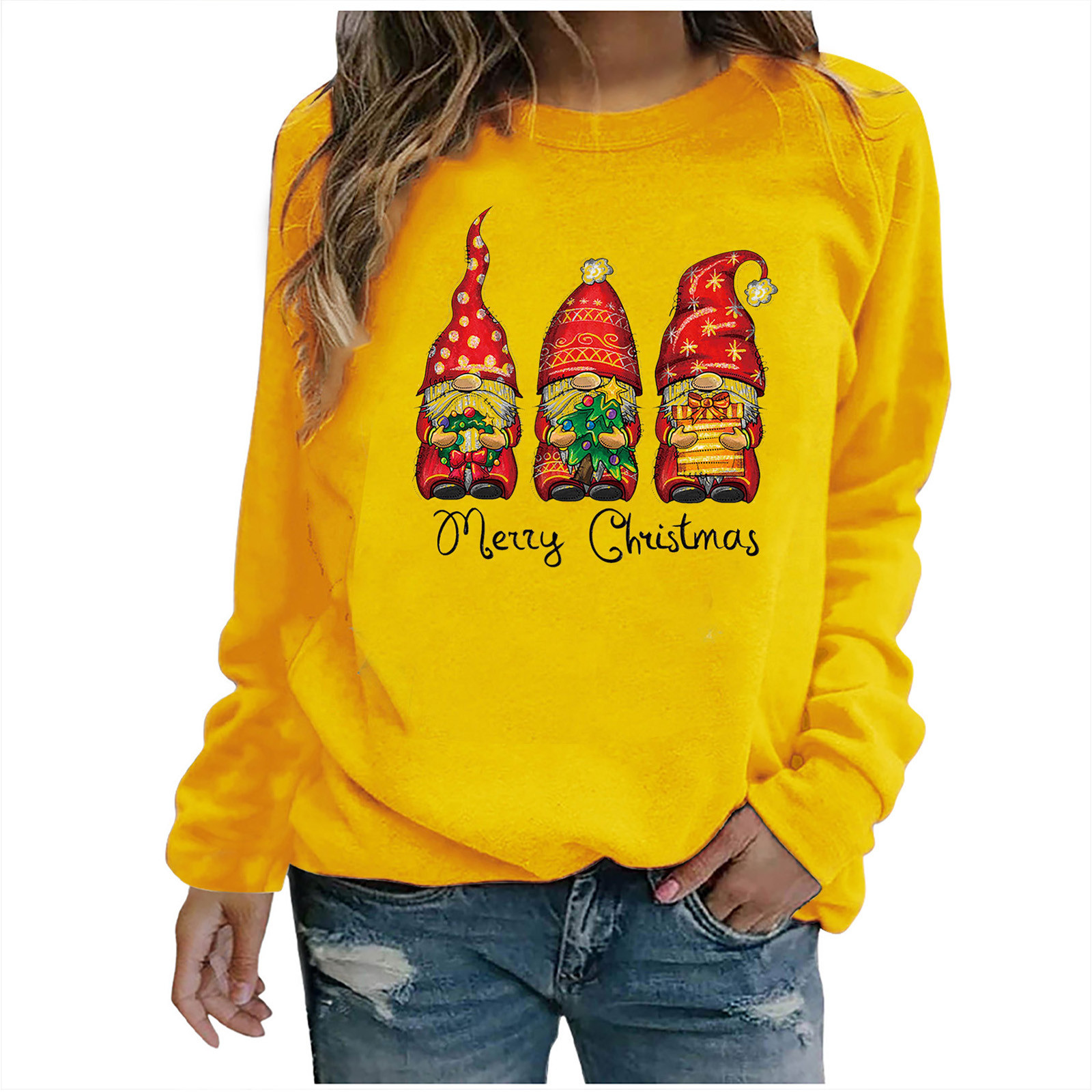 Christmas Crewneck Sweatshirt Womens,Ugly Christmas Sweater for Women