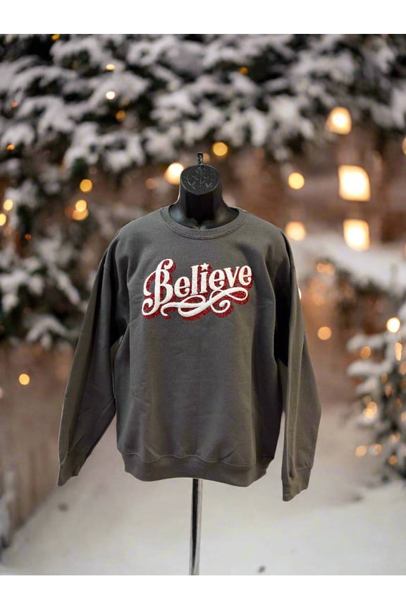 Christmas Crewneck When You Truly Believe in the Spirit of the Season