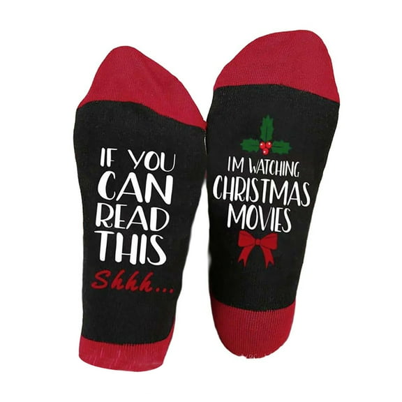 Christmas Crews Socks Funny Novelty Ankle Socks Middle Tube Socks Comfortable Cotton Athletic Socks Gifts for Women Men