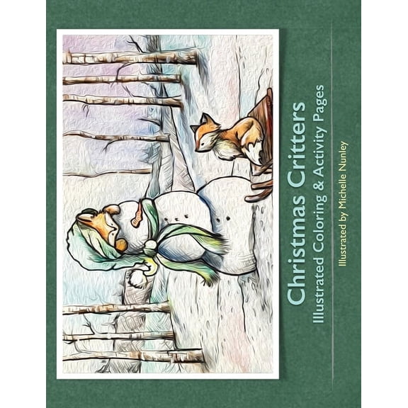 Christmas Critters Illustrated Coloring and Activity Pages, (Paperback)