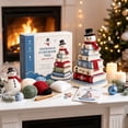 thumbnail image 1 of Christmas Crochet Kit for Beginners, DIY Storybook Stacked‑Book Ornament Craft Set, with Yarn, Hook, Stuffing & Instruction Booklet, Holiday Hand‑Made Decor Gift for Craft Lovers, 1 of 4