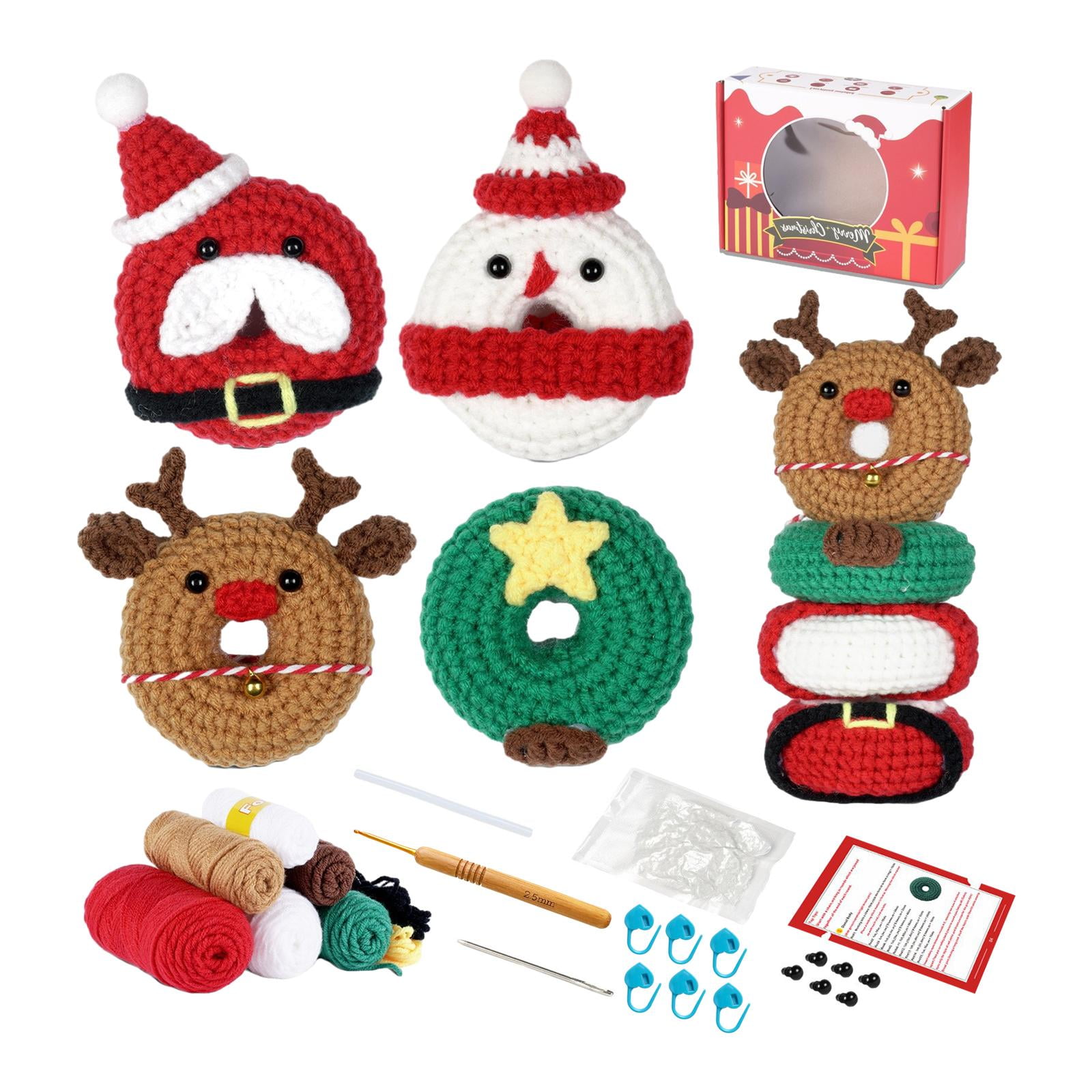 Christmas Crochet Kits Crocheting Craft Set Sewing Craft, DIY Crochet