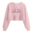 thumbnail image 1 of Christmas Crop Top Sweatshirt for Women Xmas Tree Graphic Pullover Long Sleeve Casual Holiday Tops Winter Sweaters, 1 of 1