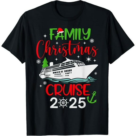 Christmas Cruise 2025 Family Matching Cruising Squad 2025 T-Shirt