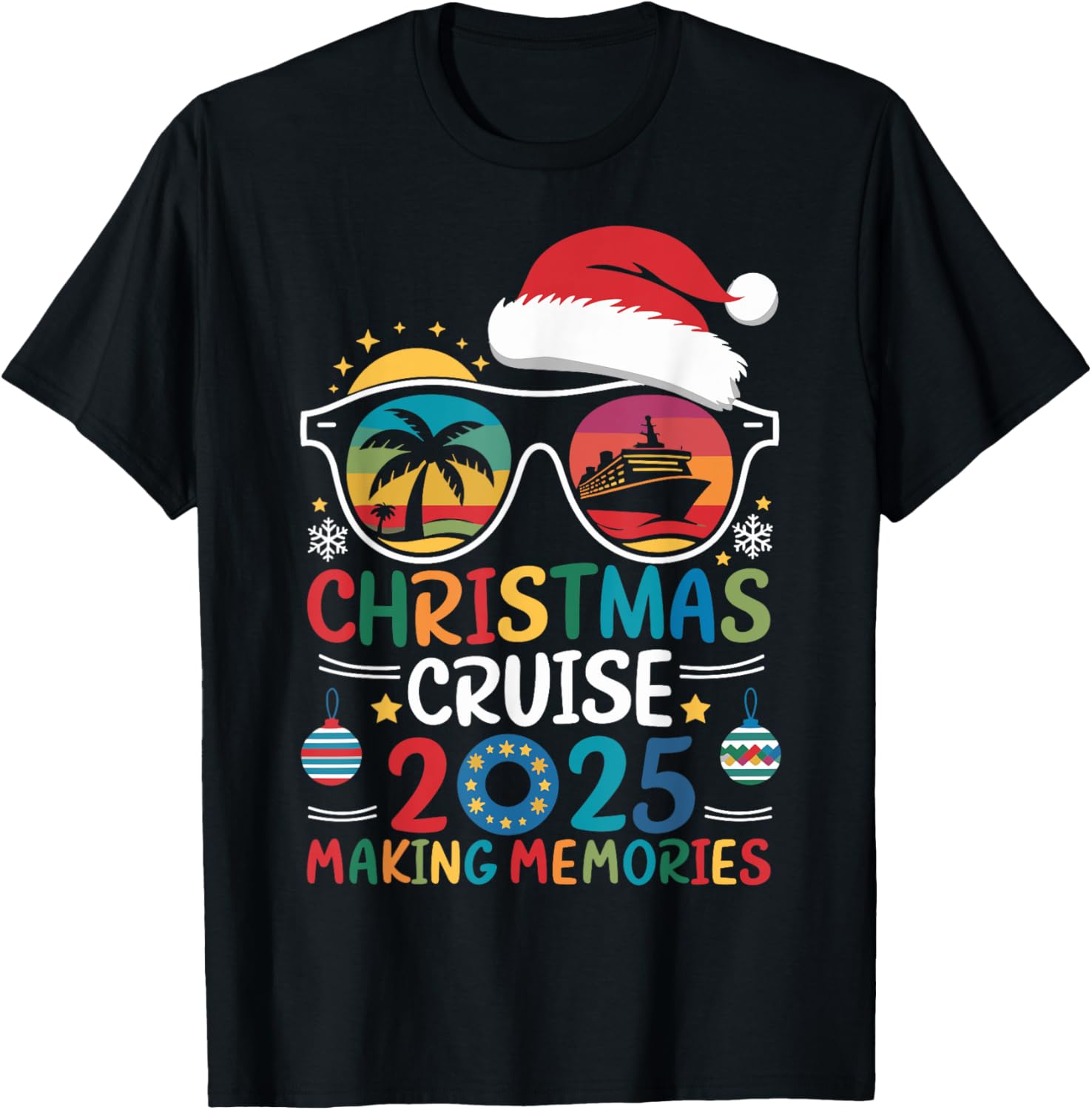 Christmas Cruise 2025 Men Women Kids Family Cruise Matching TShirtMen