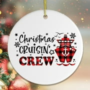 Christmas Cruisin Crew Cruise Ship Themed Ornament