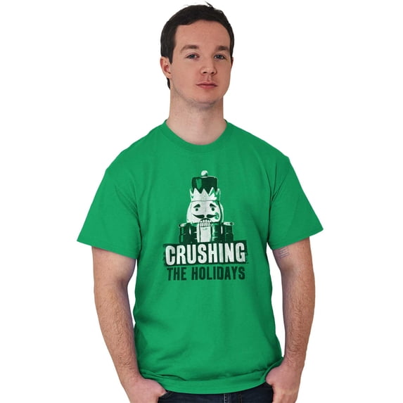 Christmas Crushing Xmas Nutcracker Men's Graphic T Shirt Tees Brisco Brands X