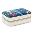 thumbnail image 1 of Christmas Crutches Decorative Velvet Jewelry Box with Removable Compartment - Portable Necklace Organizer - Great Gift!, 1 of 7