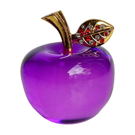 Christmas Crystal Apple Ornament – Blue Glass Apple Figurine for Holiday Home Decor or Christmas Eve Gift, Collectible Keepsake for Girlfriend, Friends & Family