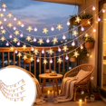 thumbnail image 1 of Christmas Crystal Ball String Lights 10FT 20 LED Battery Operated Pink Fairy Lights for Indoor Holiday Mantel Party Decor, 1 of 6