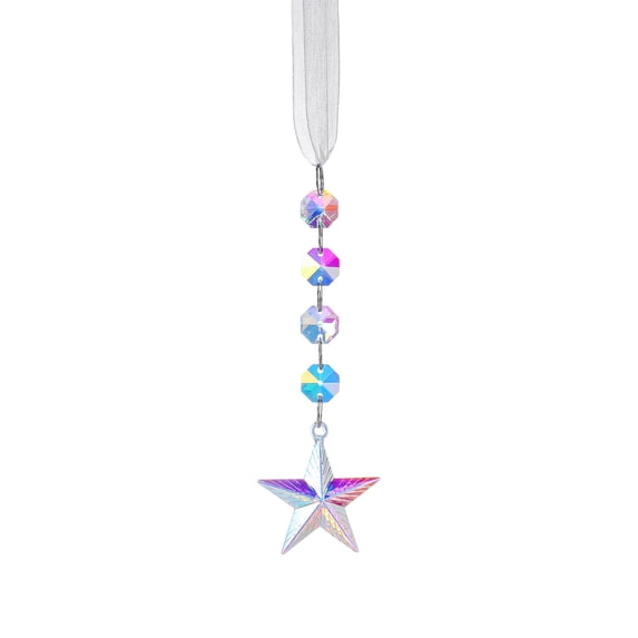 Christmas Crystal Suncatcher Pendant Acrylic Sparkling and Rainbow Light for Christmas Tree Ceiling Wreath Chandelier Window by MPOISVA
