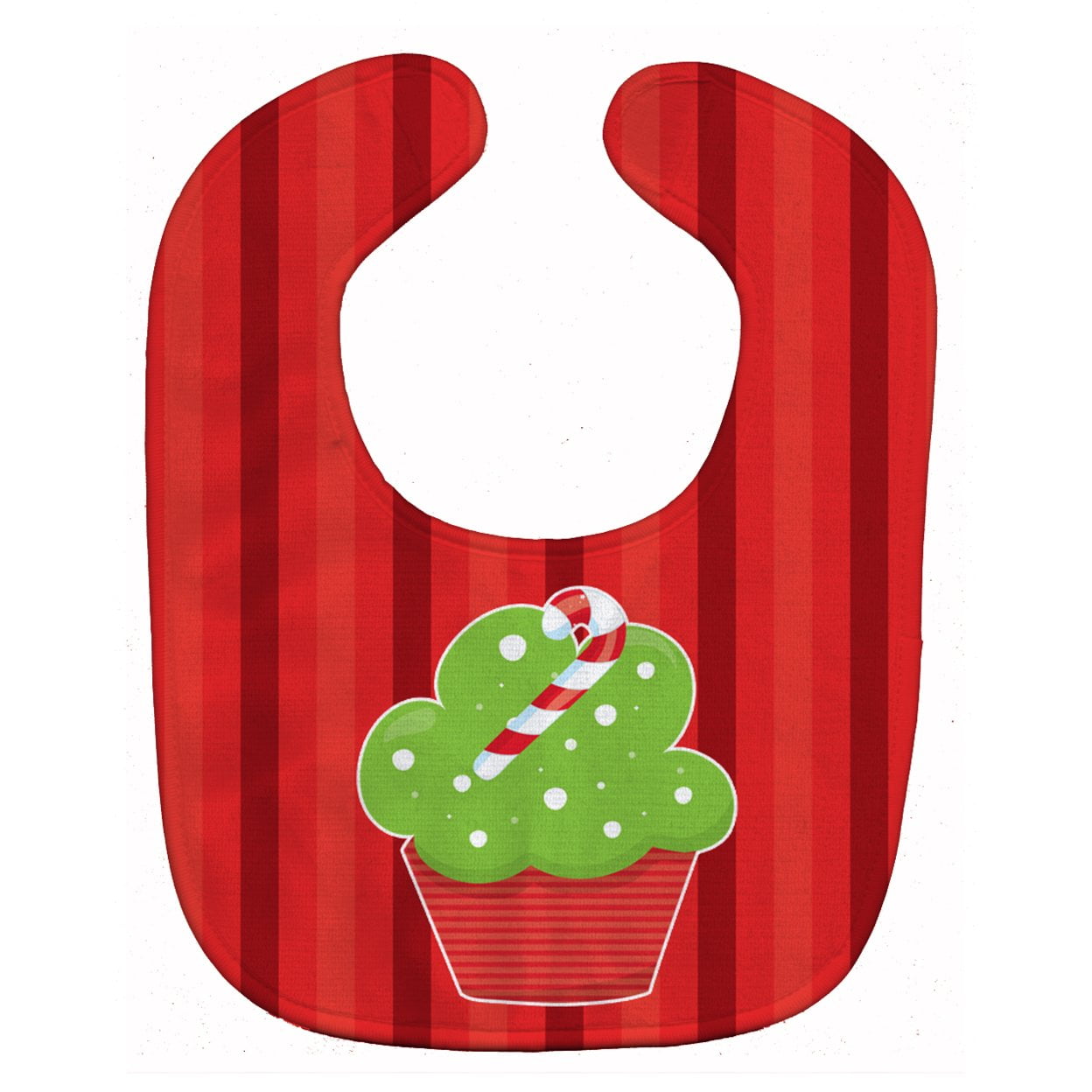 Christmas Cupcake Baby Bib